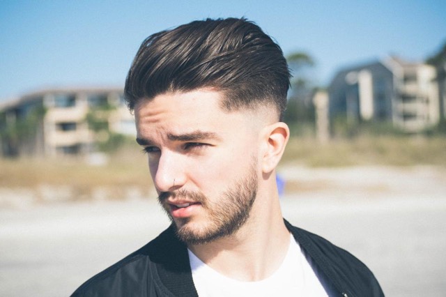 Corte texturizado con barba corta